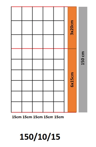Siatka Leśna Ocynkowana 150/10/15 50 mb